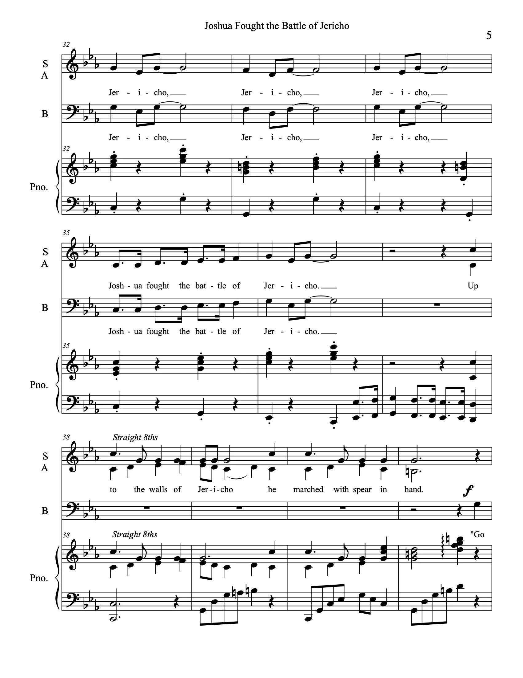 Joshua Fought The Battle Of Jericho Choir Unlimited