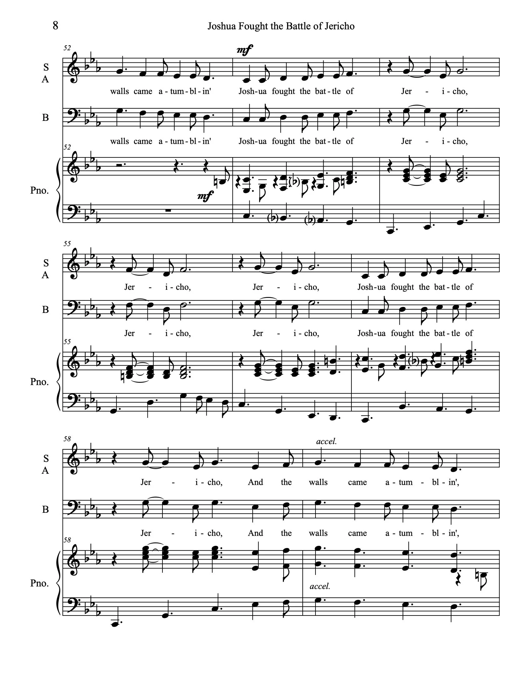 Joshua Fought The Battle Of Jericho Choir Unlimited