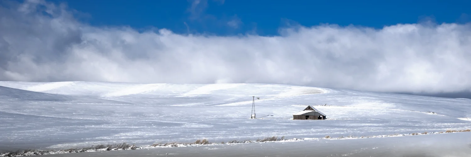 Palouse Panoramic Snow Scene