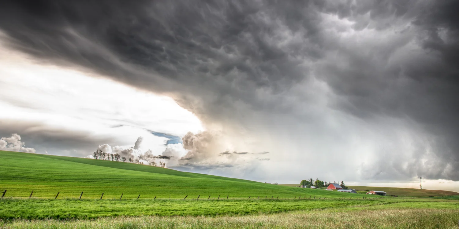 Palouse Spring Storm Panoramic