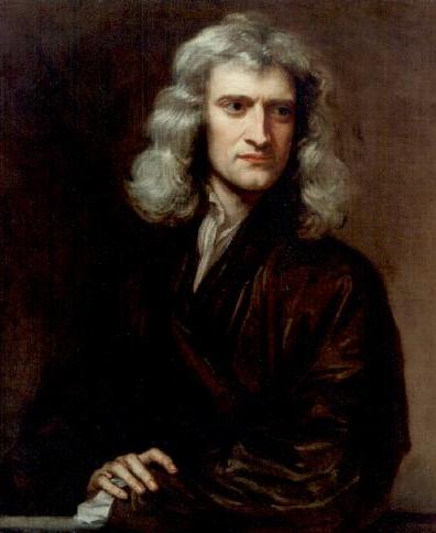 Isaac Newton, whose Principia Mathematica was first presented to the Royal Society on April 28th, 1686 (thanks to my friend Mark S. for pointing out that significant historical anniversary). Wikimedia commons ( link ).