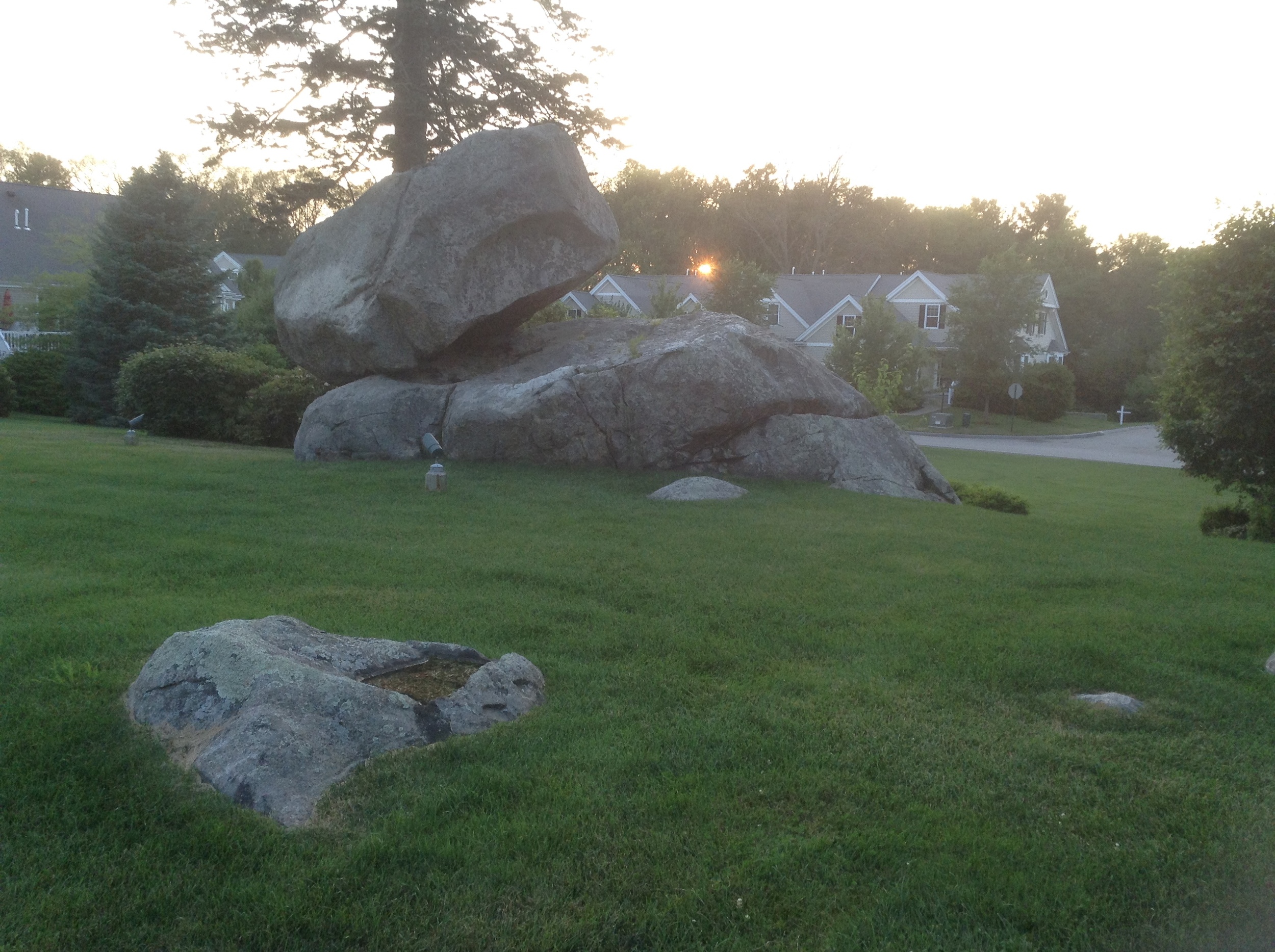 Sunset at the Holliston Balancing Rock: July 05, 2016. Photograph by David Mathisen.