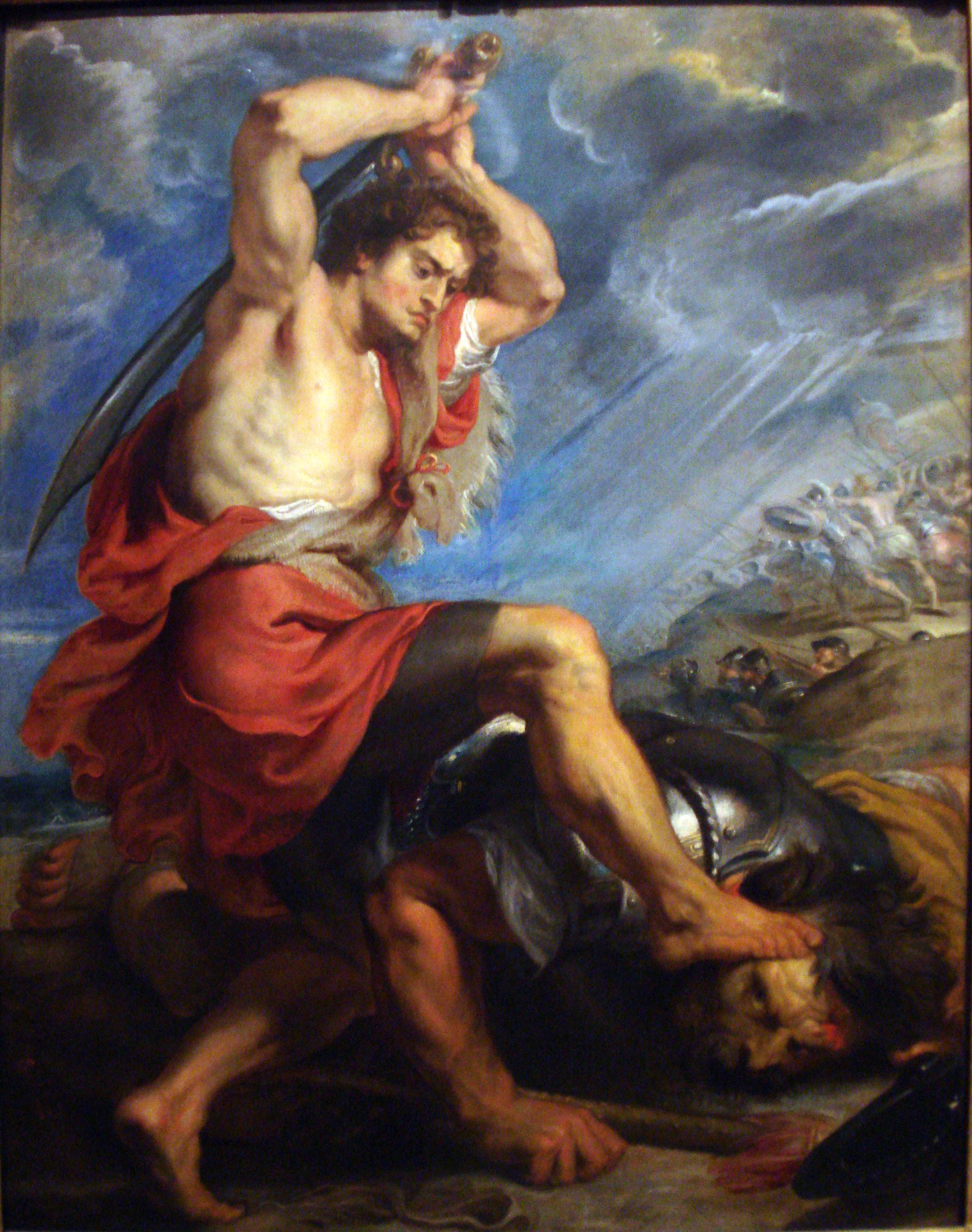 image: David Slaying Goliath , Peter Paul Rubens (1577 - 1640).