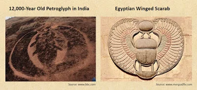 image: Bibhu Dev Misra's post, " 12,000-year old petroglyphs in India show Global Connections ."