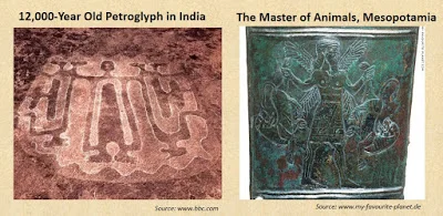 image: Bibhu Dev Misra's post, " 12,000-year old petroglyphs in India show Global Connections ."