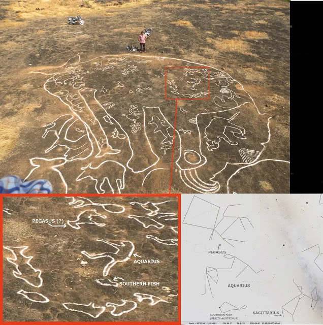 image: article by Bibhu Dev Misra, " 12,000-year-old Petroglyphs in India Depict Sacred Symbols of Global Importance ", published March 28, 2019 on GrahamHancock.com .