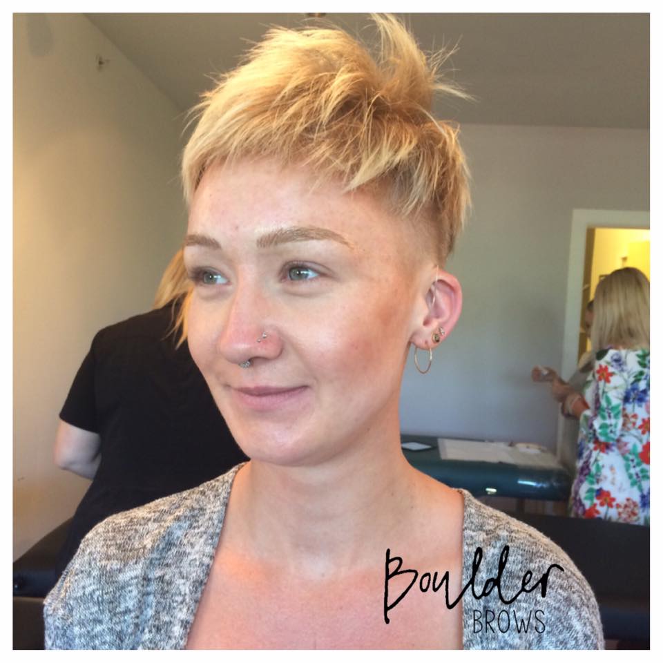 July 12th 2016 - Model No. 1 during my Everlasting Brows Training. After microblading!