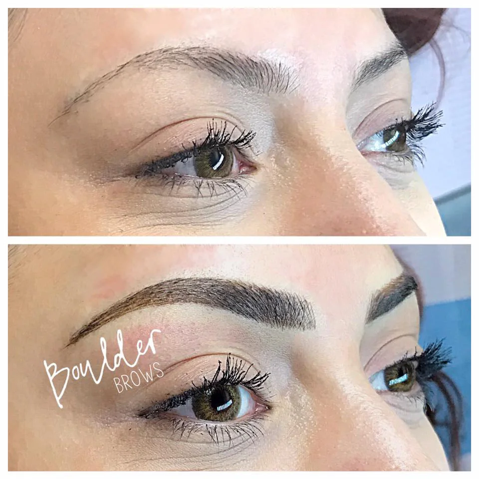 1ST MICROBLADING SESSION Top: Before | Bottom: After
