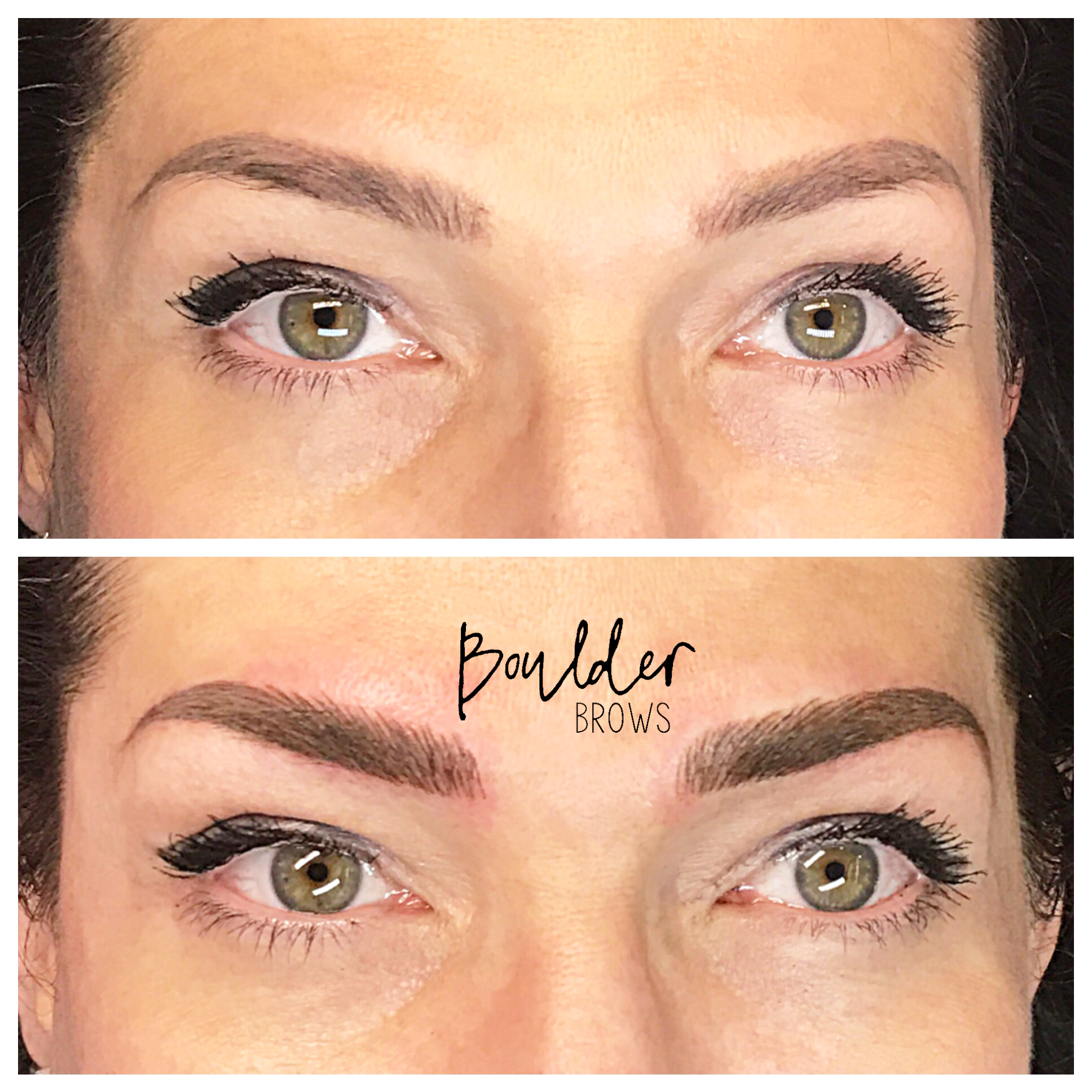 Top: Healed After 1st Session | Bottom: After Microblading Touchup
