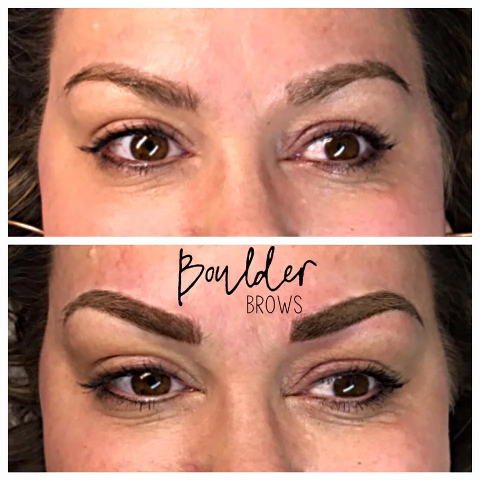 Top: Healed After 1st Session | Bottom: After Microblading Touchup