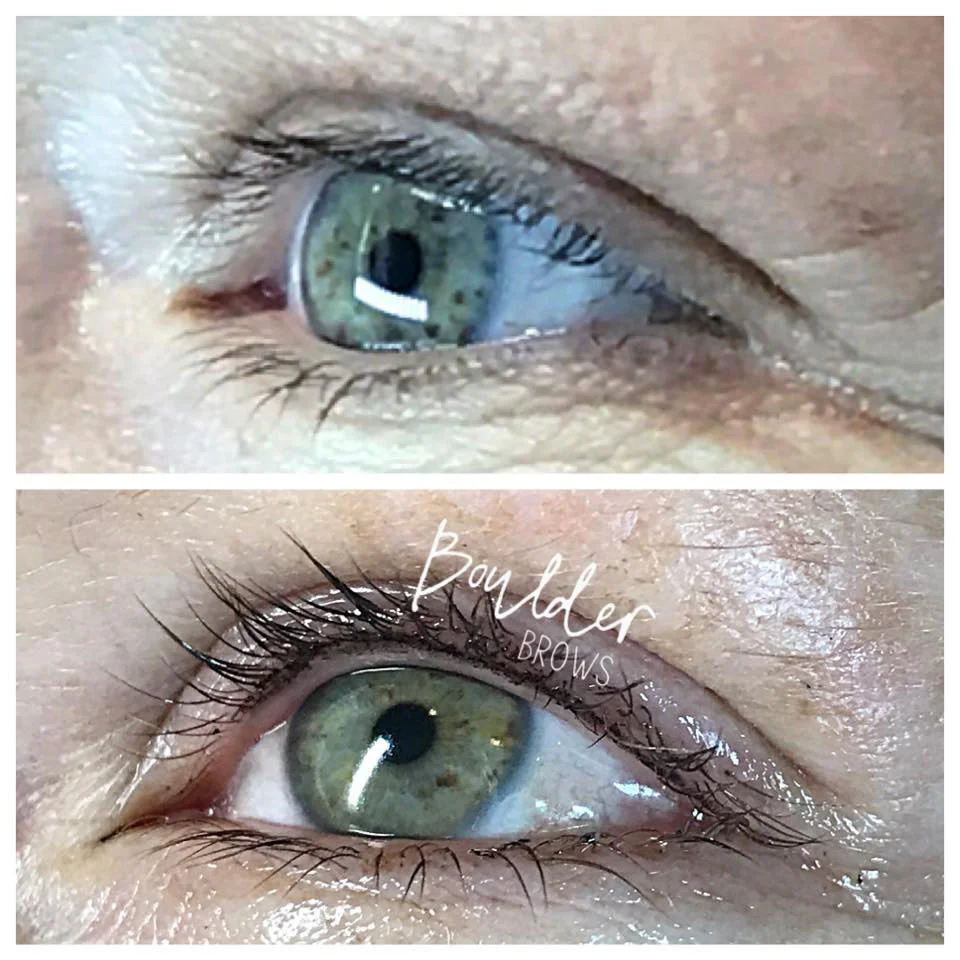 Top: Before | Bottom: After Lash Enhancement