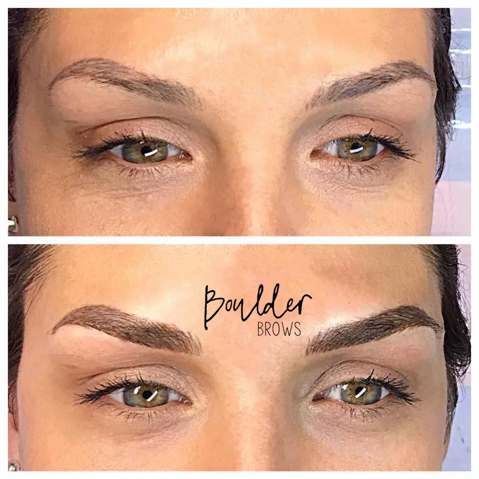Top: Healed After 1st Session | Bottom: After Microblading Touchup