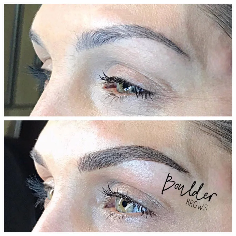 Top: Healed After 1st Session | Bottom: After Microblading Touchup