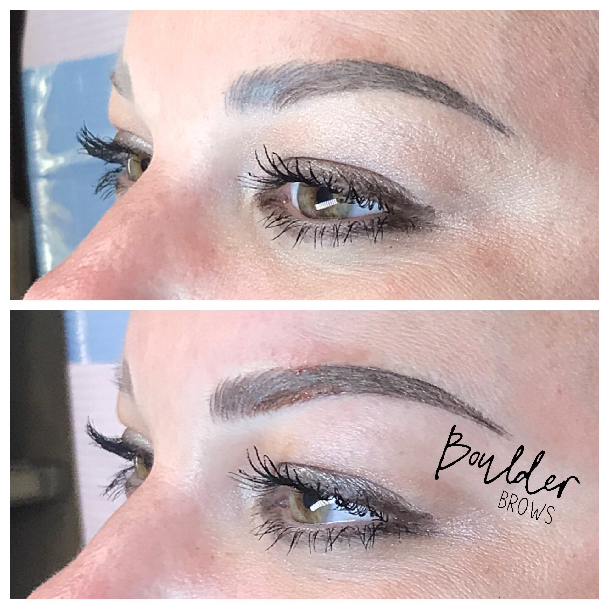 Top: Healed After 1st Session | Bottom: After Microblading Touchup