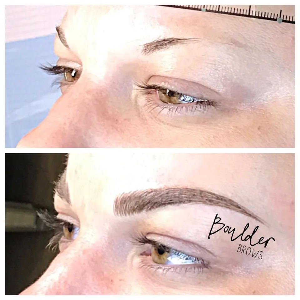 Top: Healed After 1st Session | Bottom: After Microblading Touchup