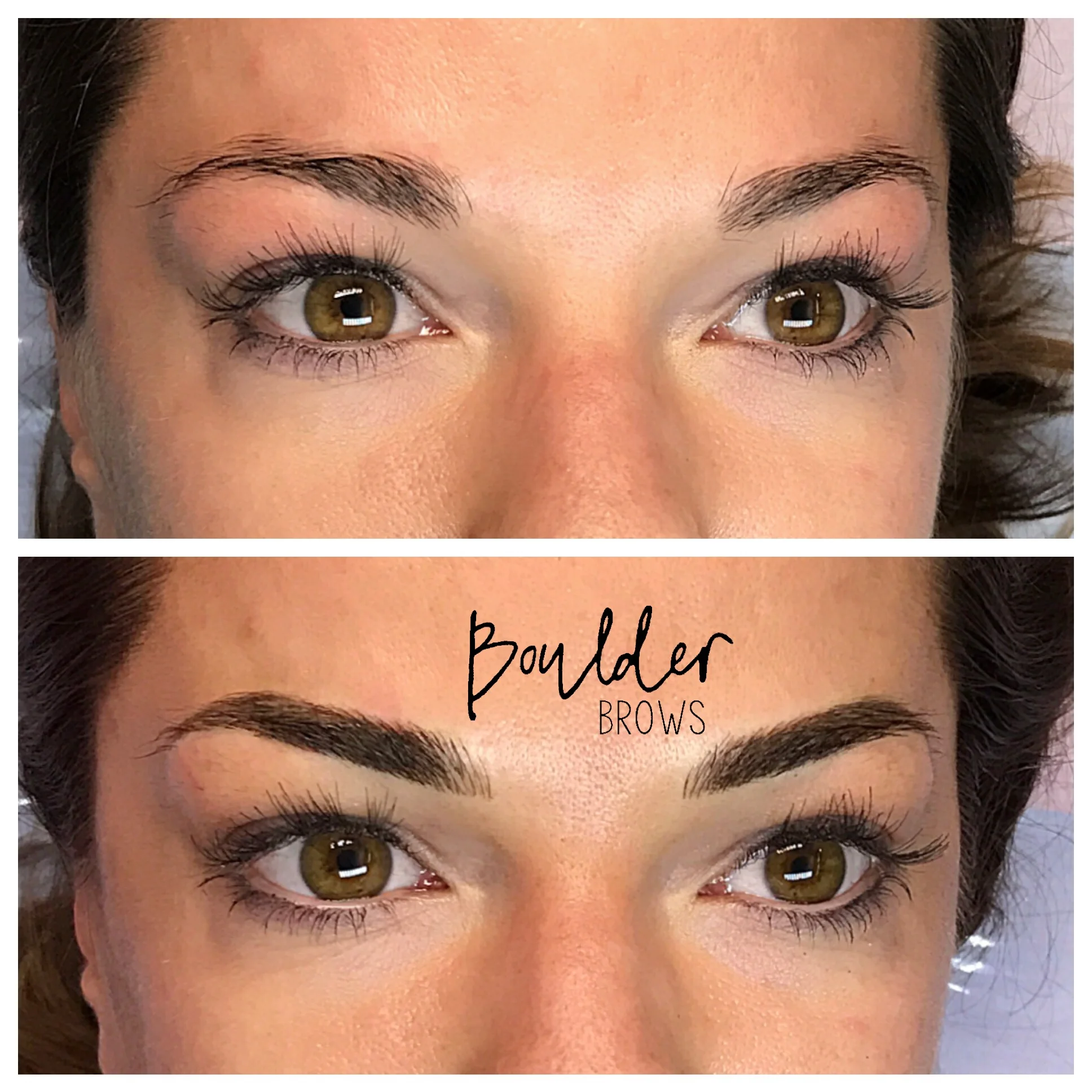1ST MICROBLADING SESSION Top: Before | Bottom: After