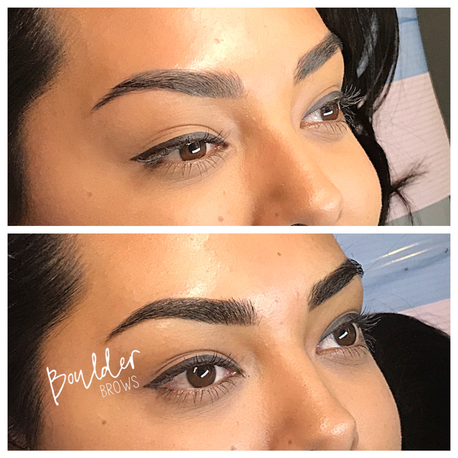 Top: Healed After 1st Session | Bottom: After Microblading Touchup