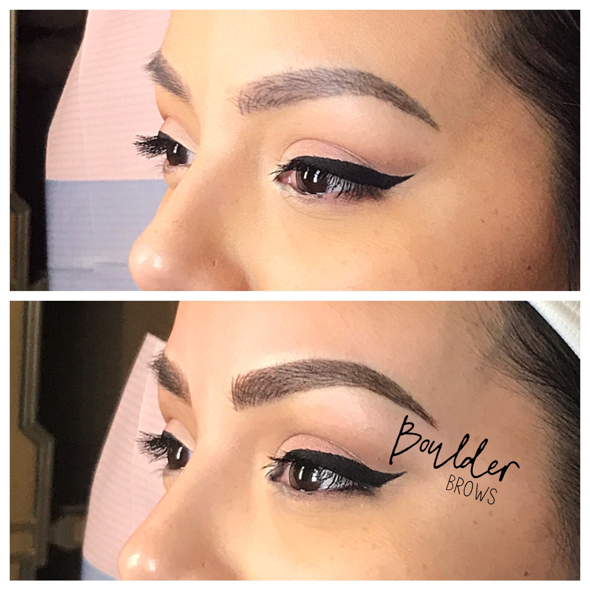 Top: Healed After 1st Session | Bottom: After Microblading Touchup