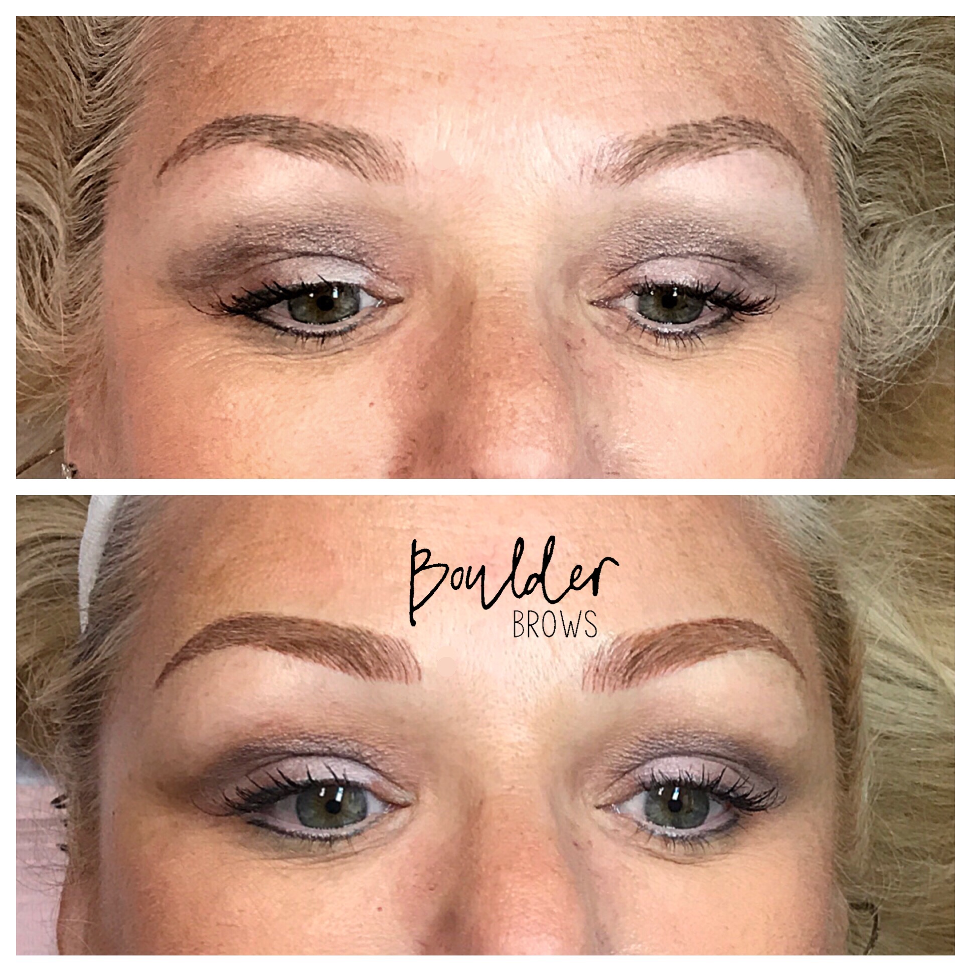 Top: Healed After 1st Session | Bottom: After Microblading Touchup