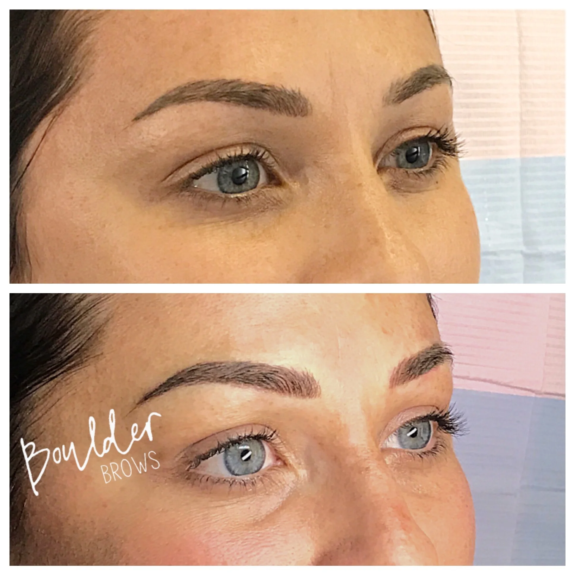 Top: Healed After 1st Session | Bottom: After Microblading Touchup