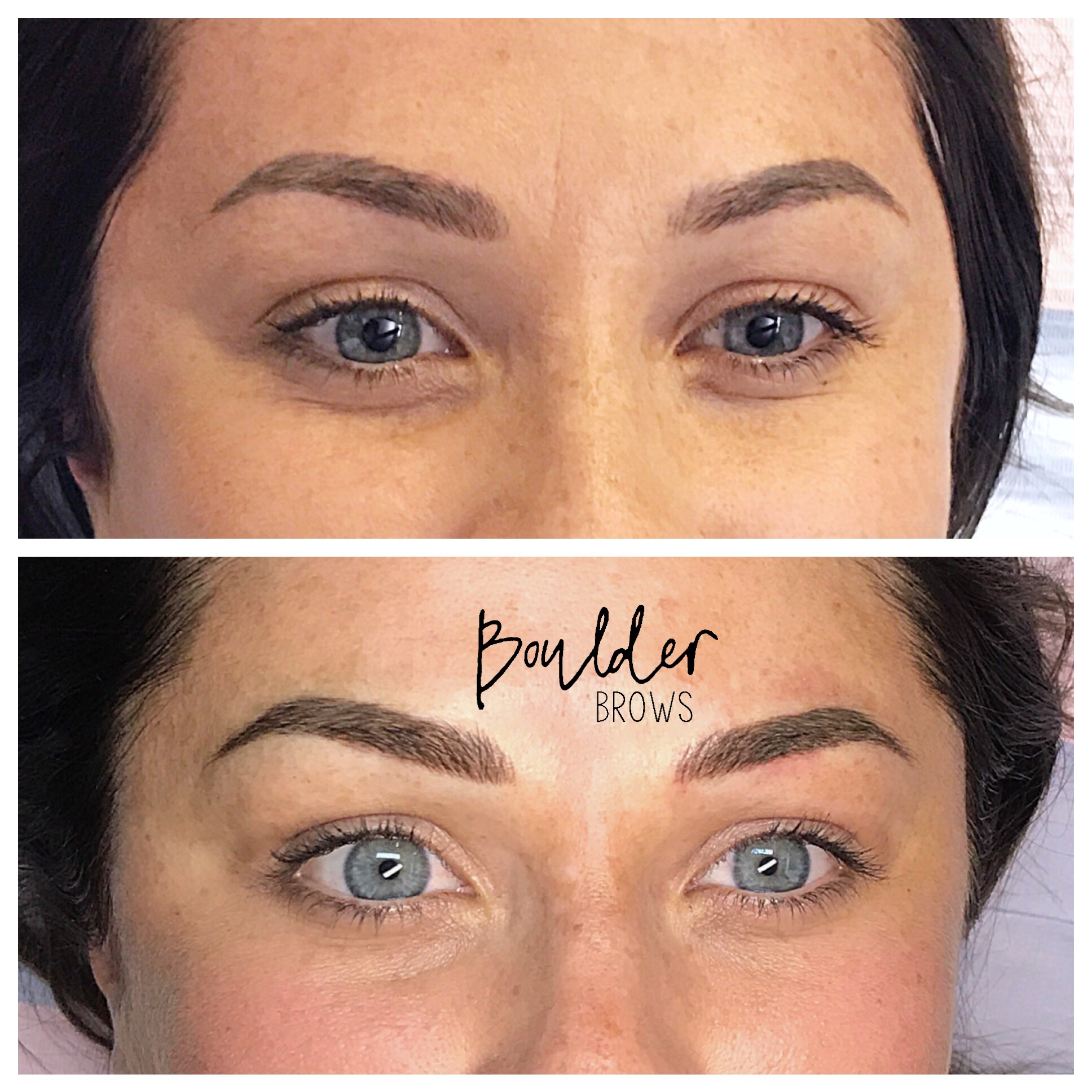 Top: Healed After 1st Session | Bottom: After Microblading Touchup