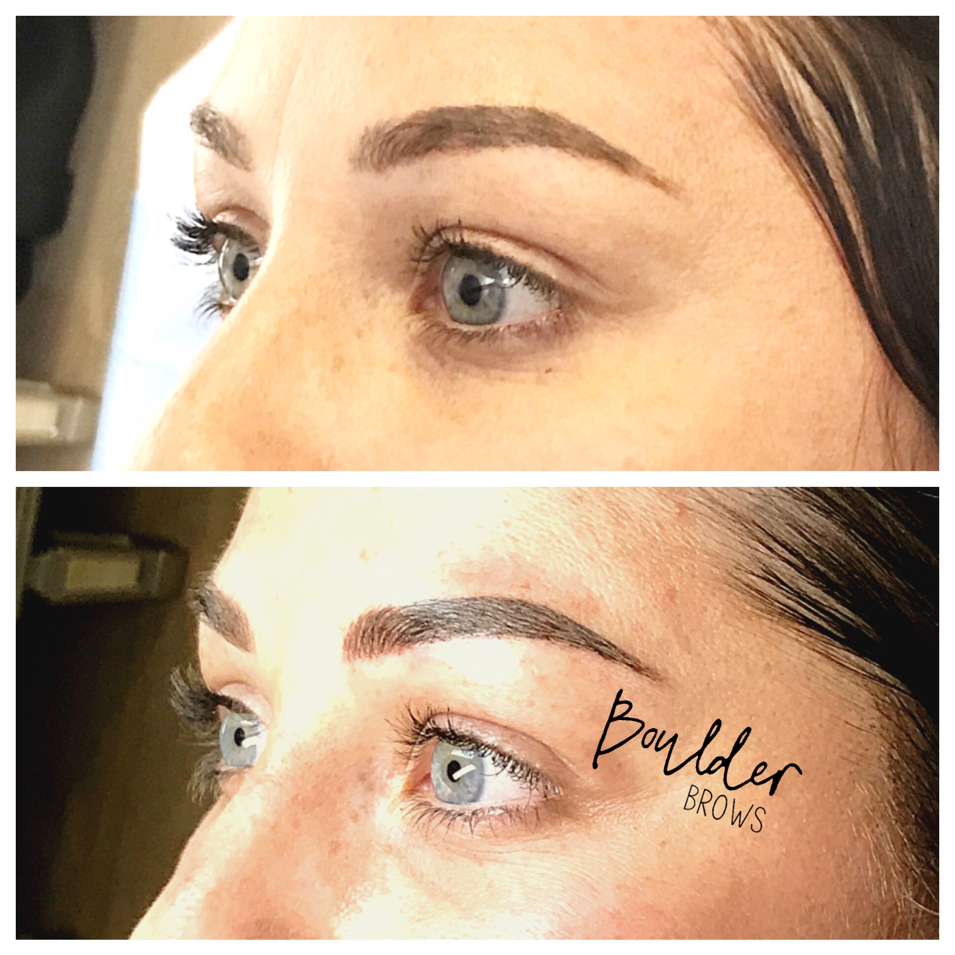 Top: Healed After 1st Session | Bottom: After Microblading Touchup