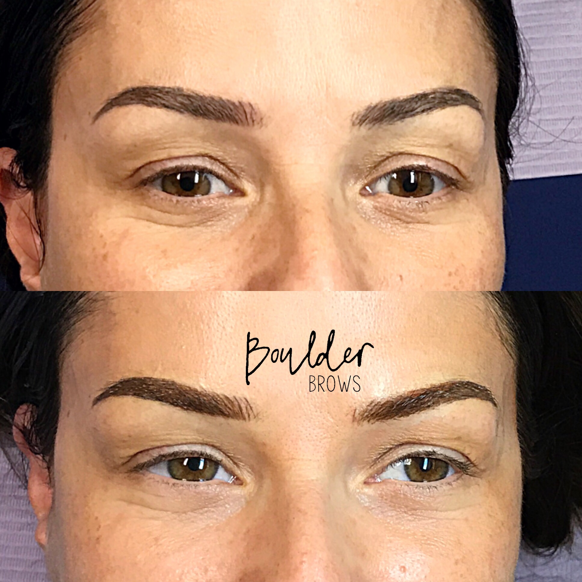 Top: Healed After 1st Session | Bottom: After Microblading Touchup