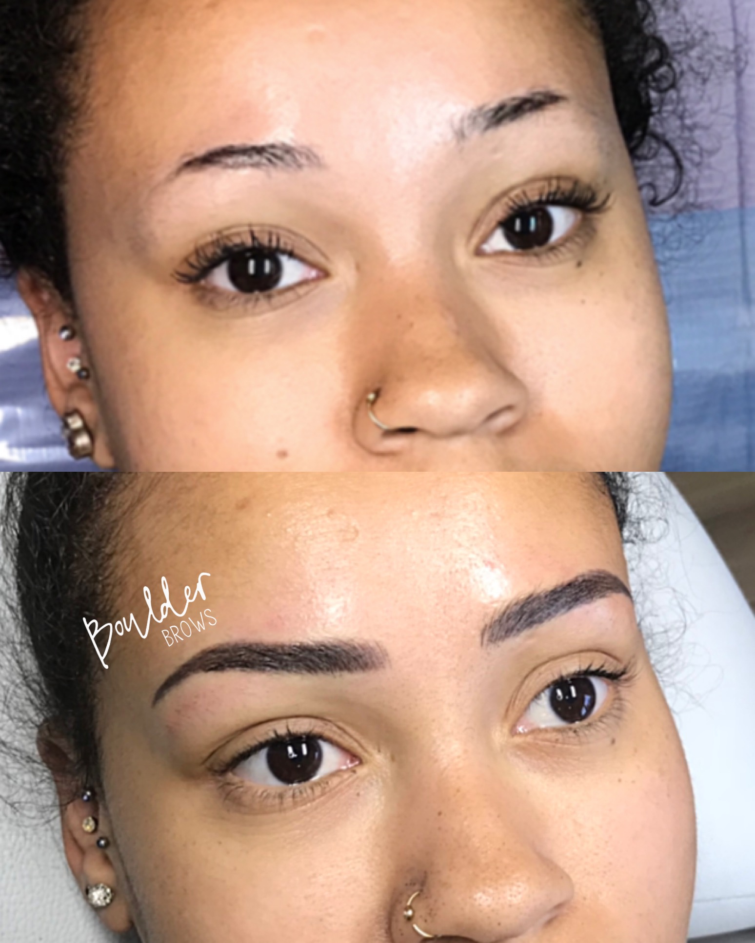 MICROBLADING PROGRESSION BY JESS Top: Before | Bottom: YTD