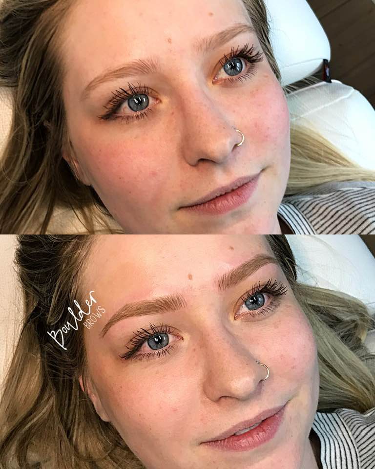 1ST MICROBLADING SESSION BY JESS Top: Before | Bottom: After