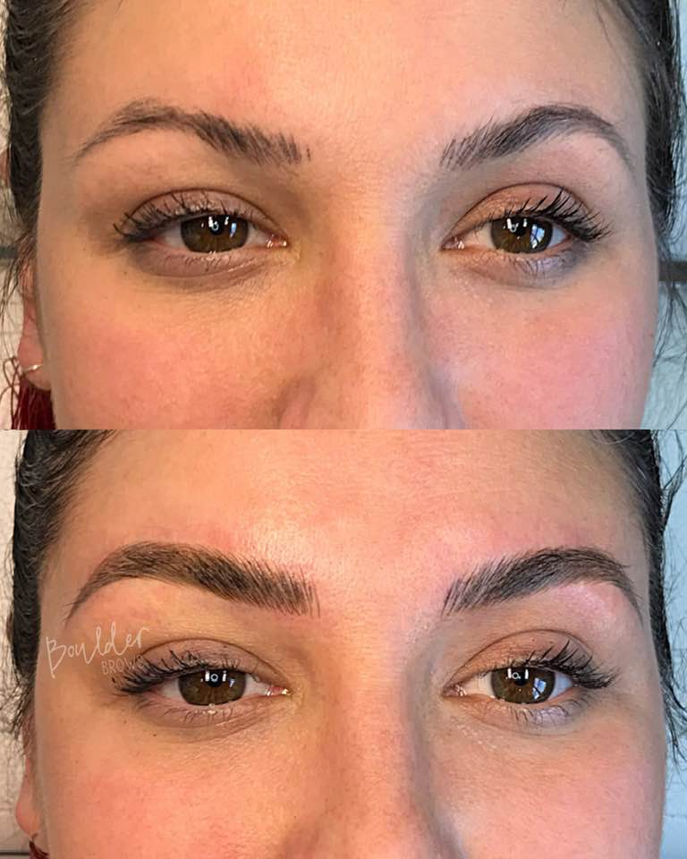 2ND MICROBLADING SESSION BY JESS Top: HEALED | Bottom: After