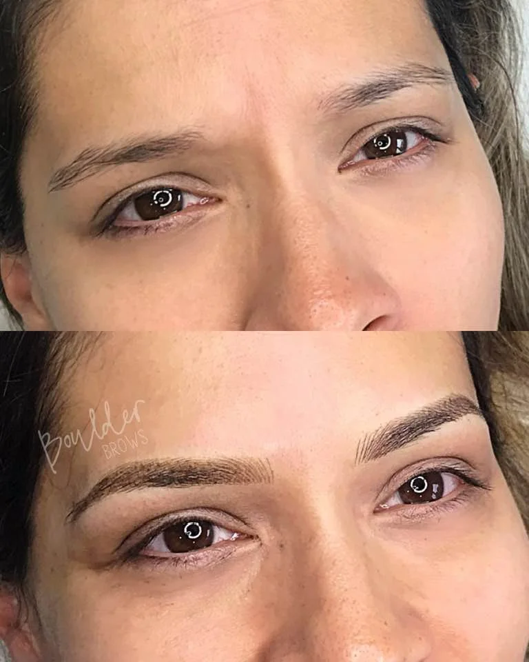 COMBINATION BROWS BY JESS Top: Before | Bottom: After