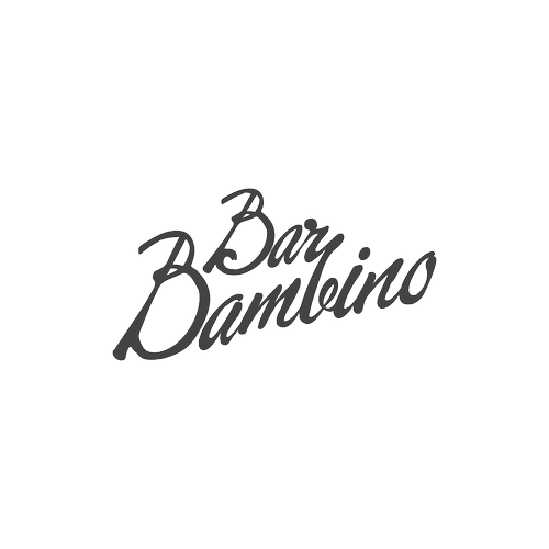 Typography logo that says 'Bay Bamino' in black cursive font on a transparent background.