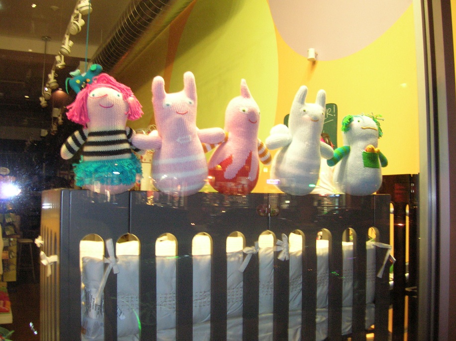 "I dunno. Are they related?" "As if the kid in the crib isn't scary enough."