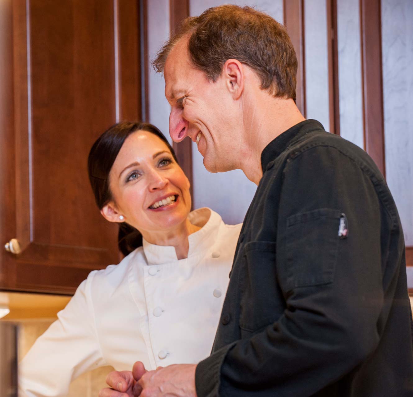 Chef Melissa Wieczorek and Chef Theo Petron, owners of Zest Culinary Services