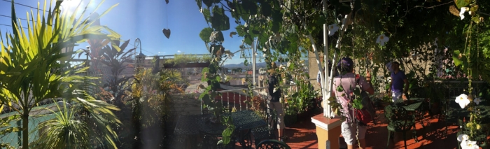 The view from Roy's Terrace Inn, Santiago de Cuba