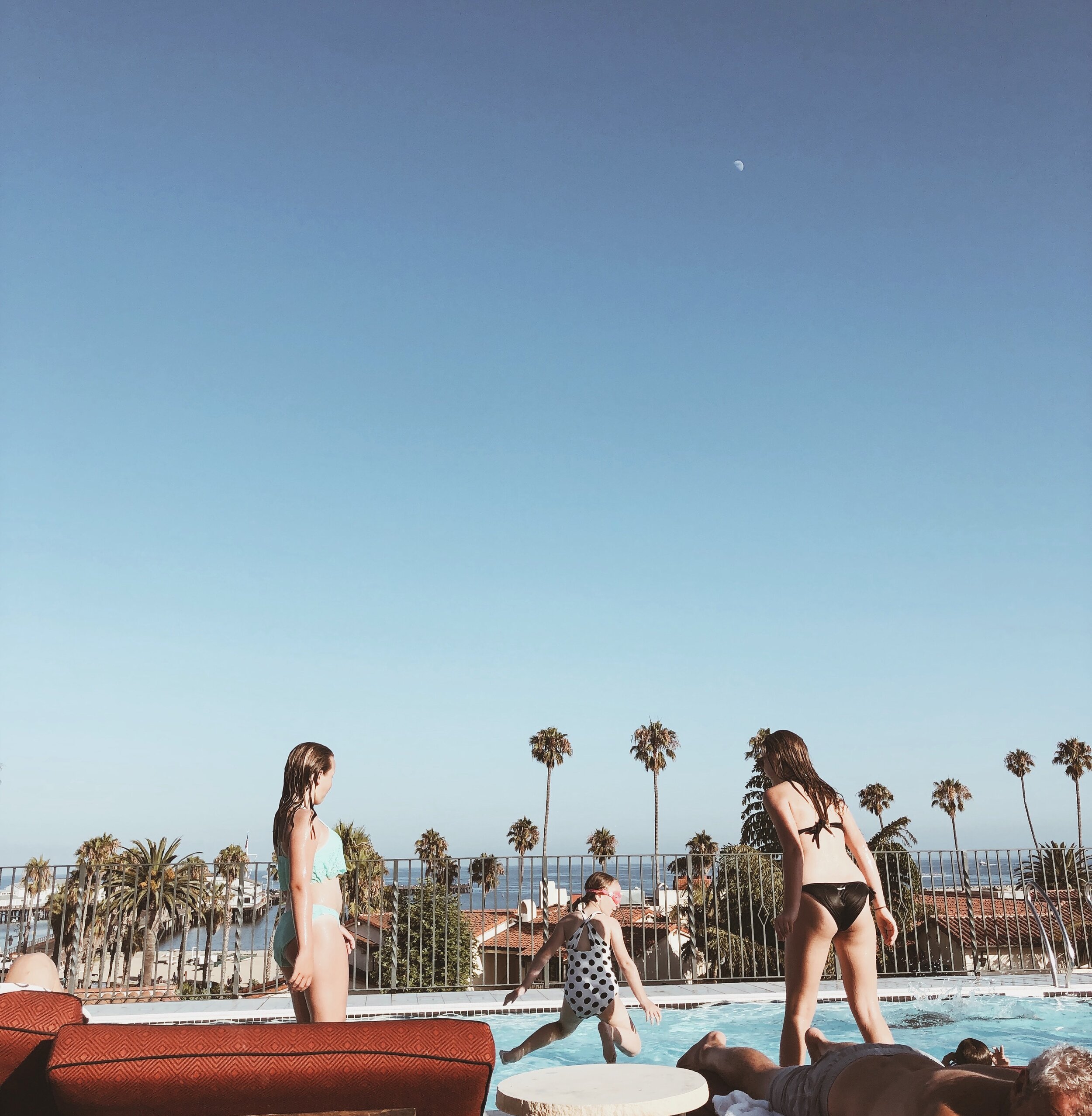 The Californian hotel pool, Santa Barbara