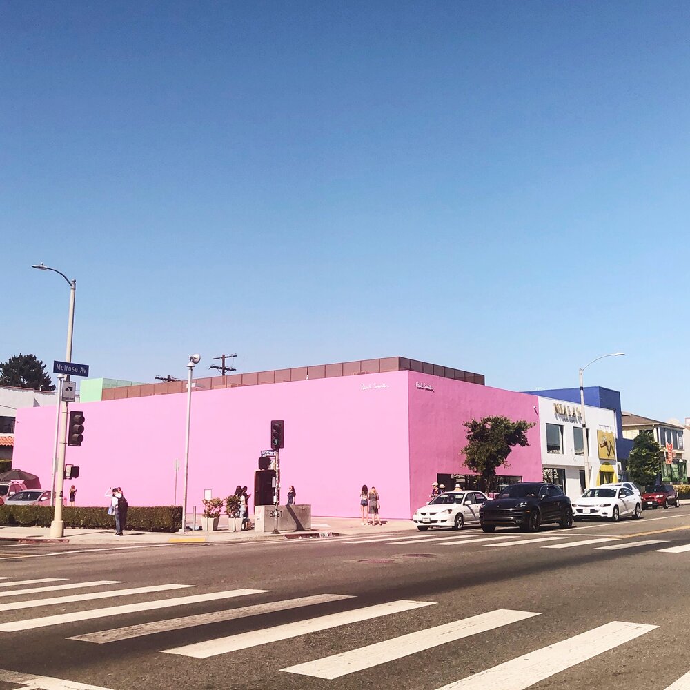 The famous Paul Smith pink wall, LA