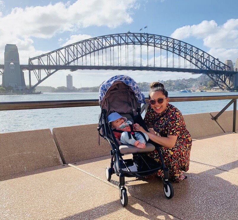 Bekah & Ora Sydney Harbour Bridge.JPG