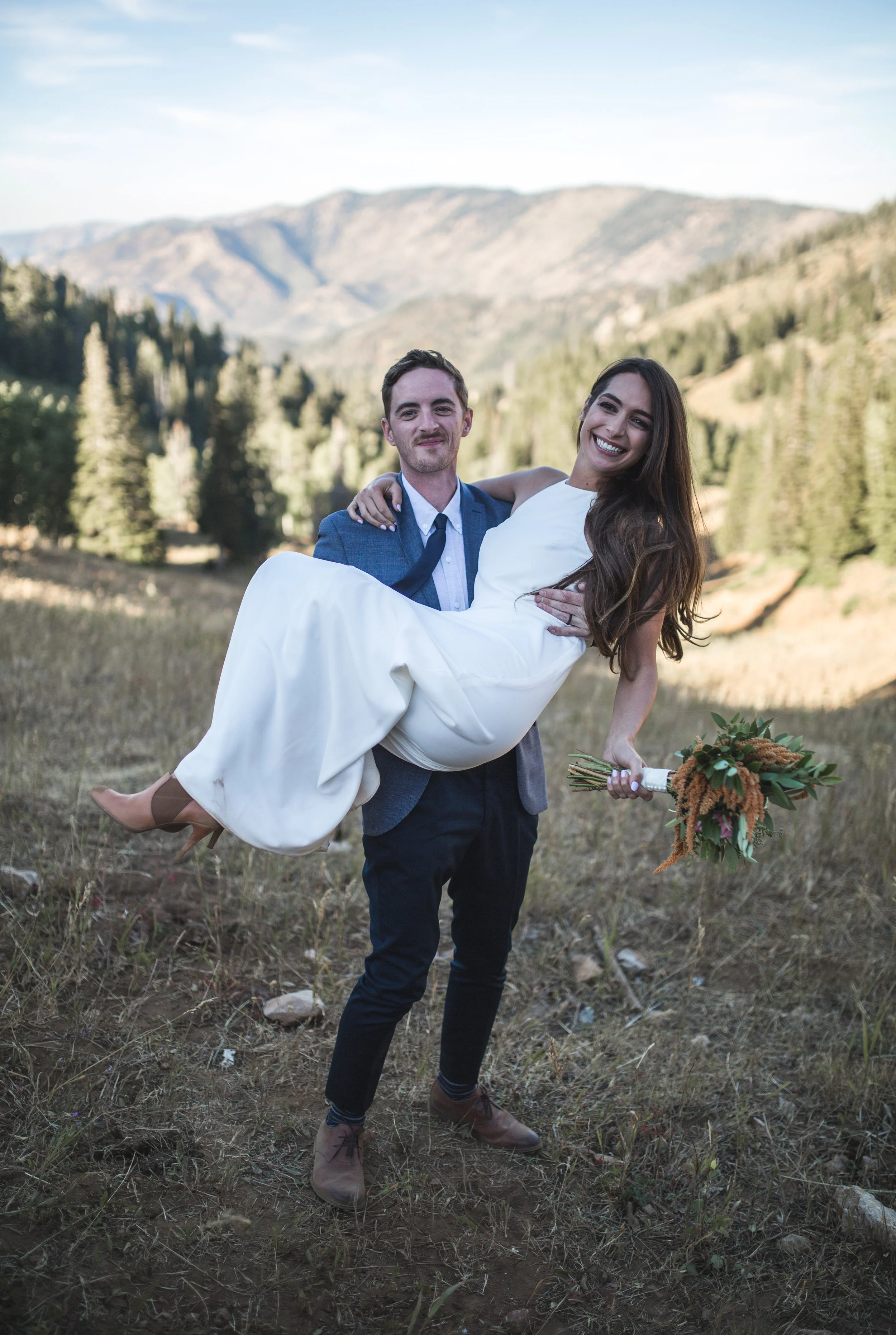  Groom and his bride. Wedding photo. Eden Utah 