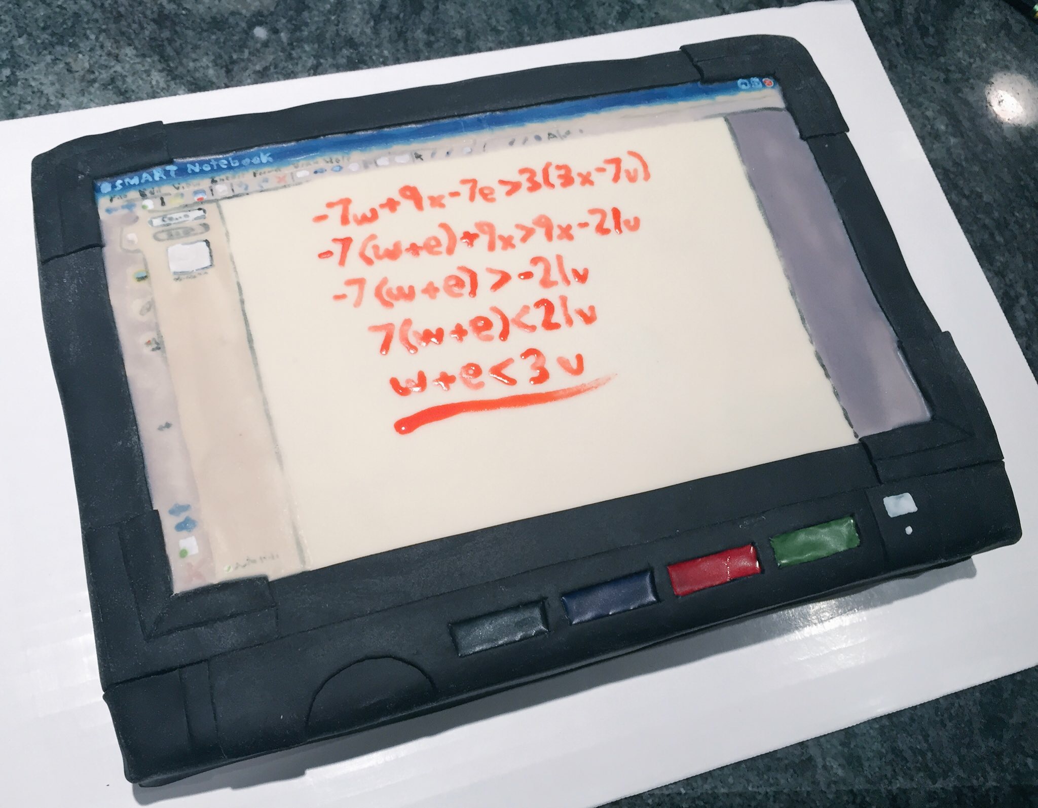 Smartboard Cake