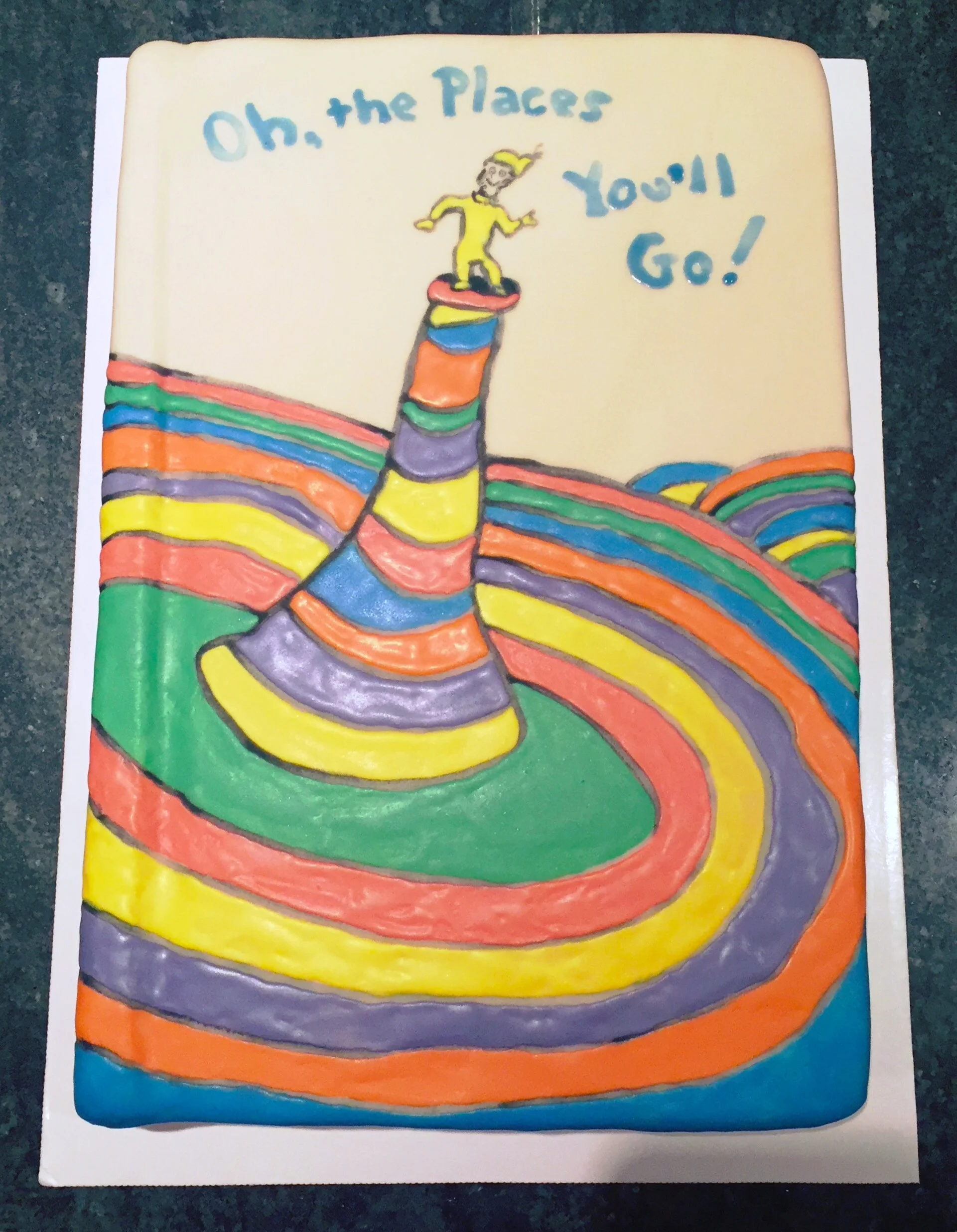 Oh, the Places You'll Go! Cake