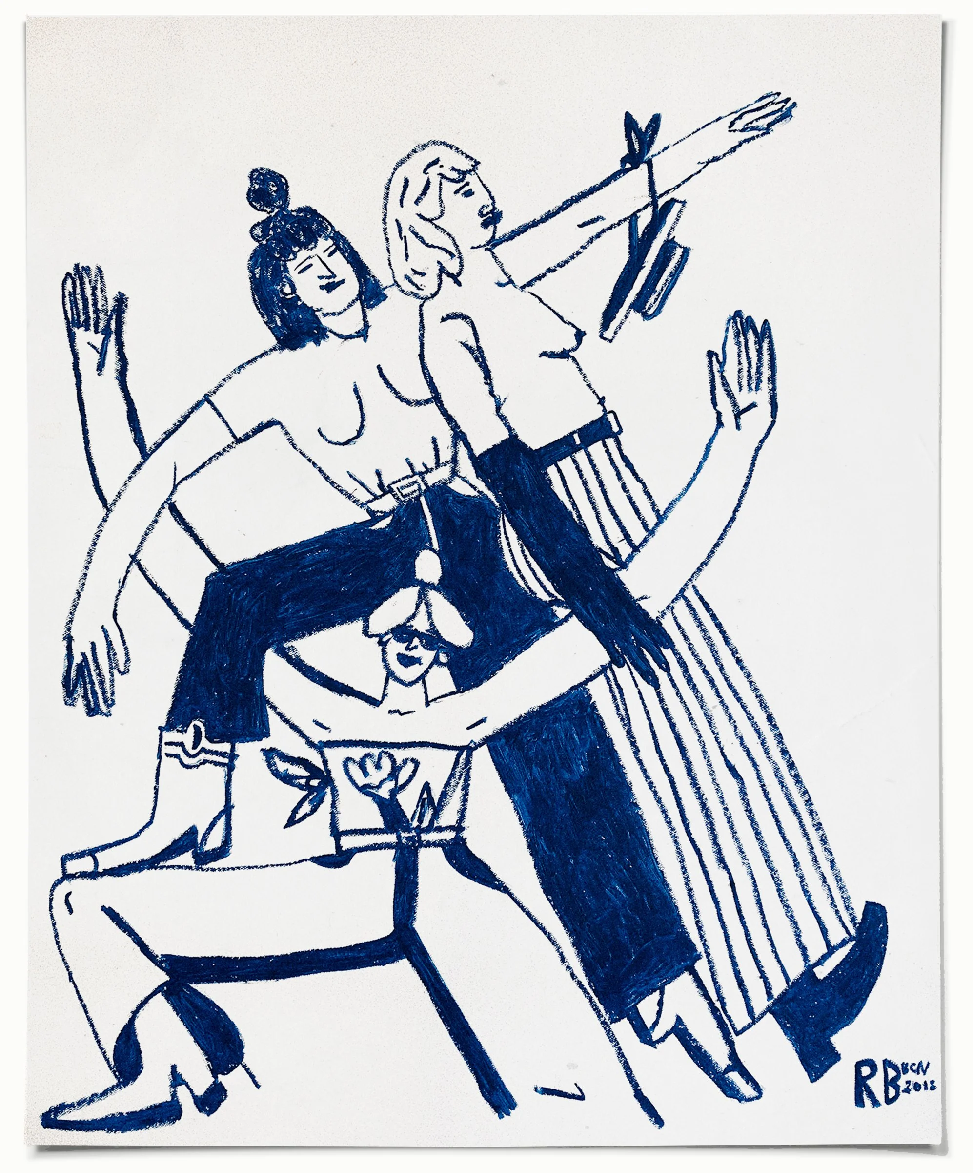 THREE GIRLS /// Giclee print