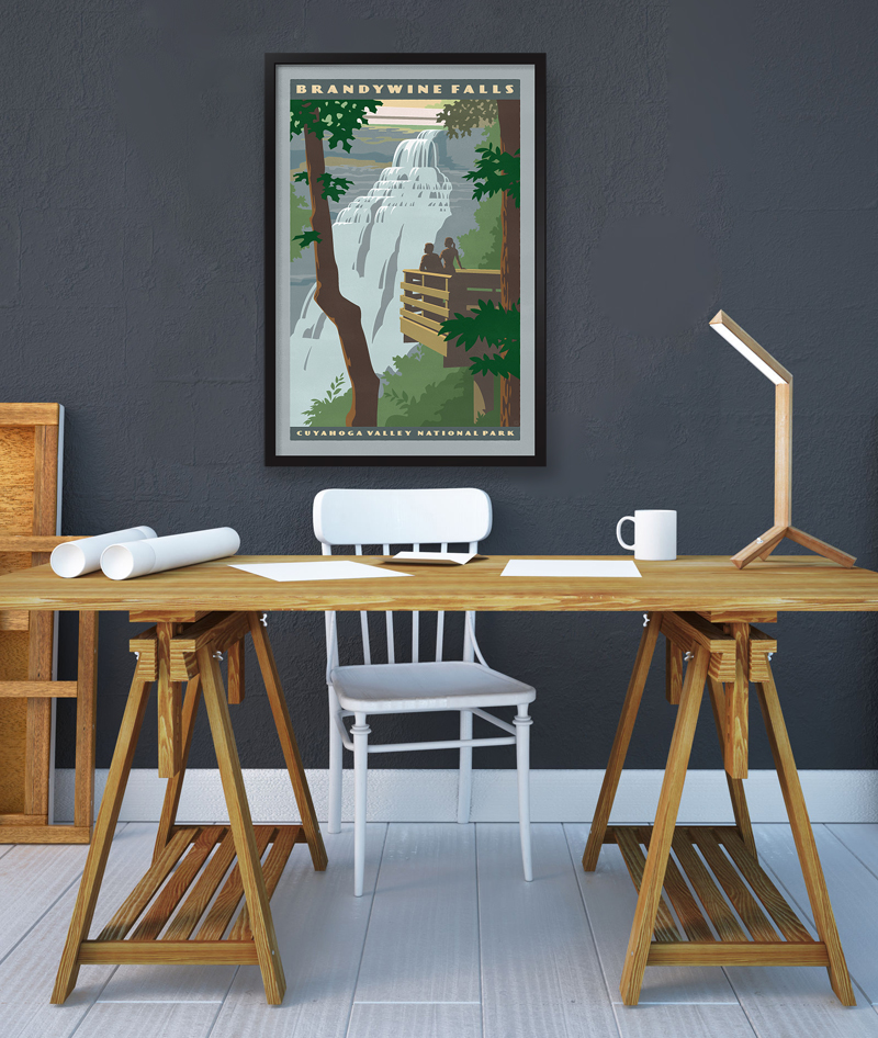 Brandywine Falls Poster wall