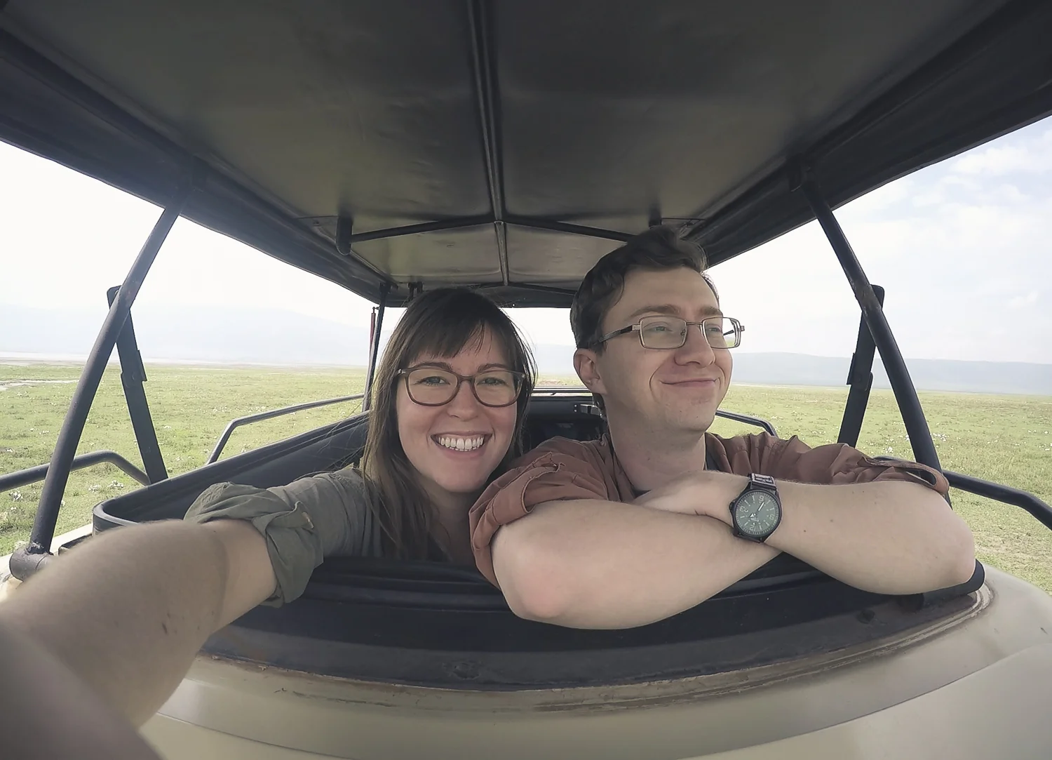 On safari.