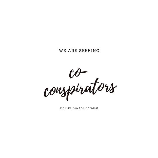 We are seeking co-conspirators! 🌿Terra Incognita Media is comprised of a three person team: Brittney Okabe @b.okabe , Keithlee Spangler @keithlee_ , and Erin Monahan @erin.k.monahan &mdash; We are currently seeking to fill 3 more co-founding/co-cons