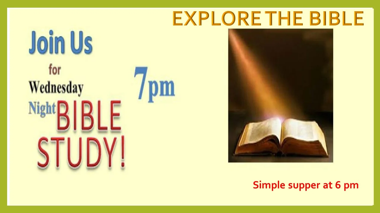 Wednesday Bible Study