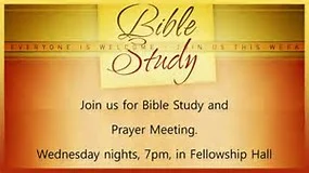 Wednesday Bible Study