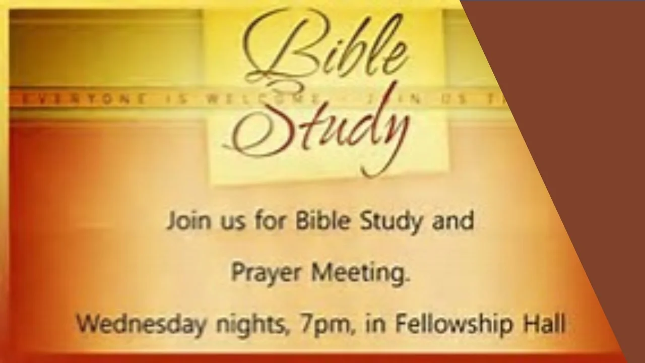 Wednesday Bible Study