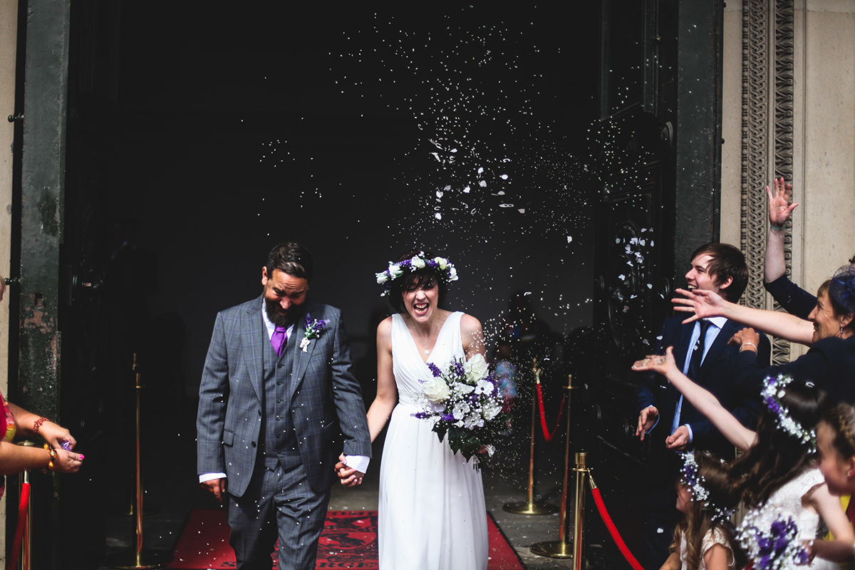 St Georges Hall Liverpool confetti