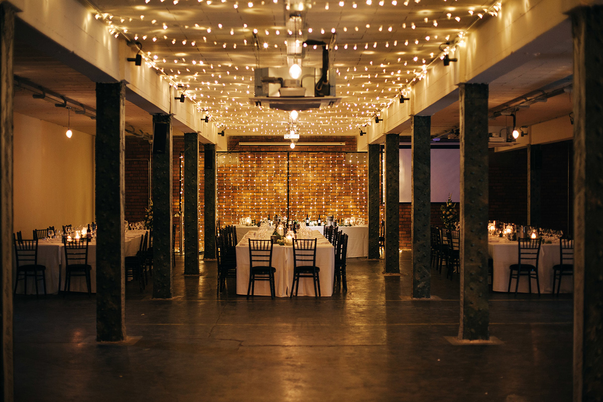 Victoria Warehouse wedding reception